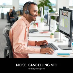 Logitech H340 USB Headset, Black
