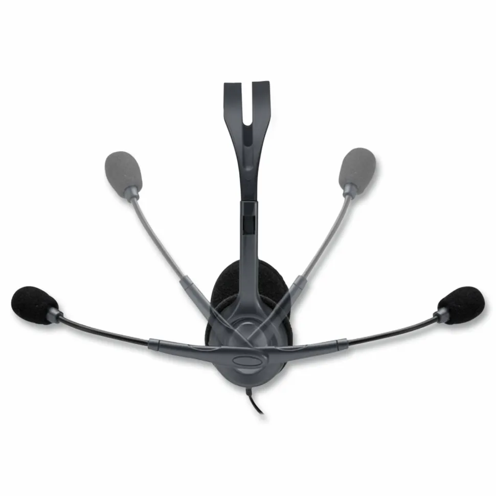 Logitech H111 Wired Headset, Stereo Headphones with Noise-Cancelling Microphone, 3.5 mm Audio Jack