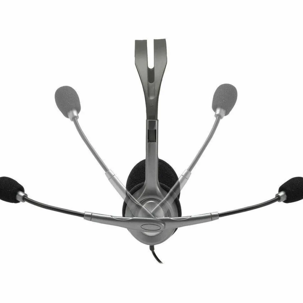 Logitech H111 Wired Headset, Stereo Headphones with Noise-Cancelling Microphone, 3.5 mm Audio Jack