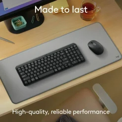 Logitech K250 Bluetooth Keyboard with Numpad, Easy Connectivity, Compact Wireless Keyboard made with Recycled Plastic, Spill-Resistant, comfortable Keys (Graphite)