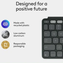 Logitech Keys-To-Go 2 Portable Wireless iPad Keyboard With Built-in Cover, Slim and Compact Wireless Keyboard for iPad, iPhone, Mac, and Apple TV, Easily Switch Between Devices (Graphite)