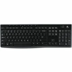Logitech K270 Wireless Keyboard, USB Unifying Receiver, Black