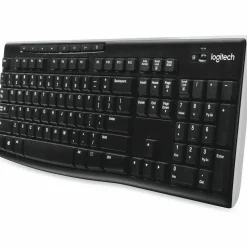Logitech K270 Wireless Keyboard, USB Unifying Receiver, Black