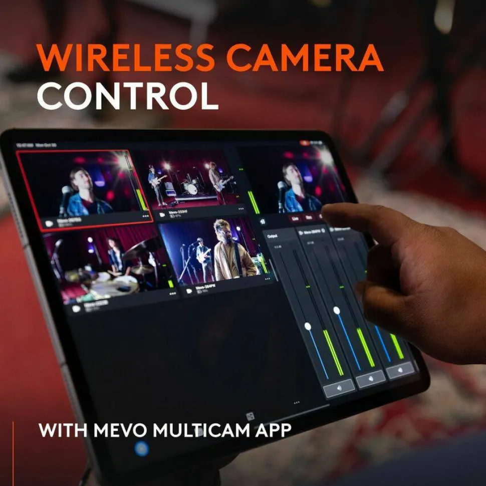 Logitech Mevo Core Wireless Live Streaming Camera, 4K Video Camera With Interchangeable Lens, Multicam Ready, Intuitive App Control