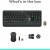 Logitech MK540 Advanced Wireless Keyboard and Mouse Combo for Windows, 2.4 GHz Unifying USB-Receiver