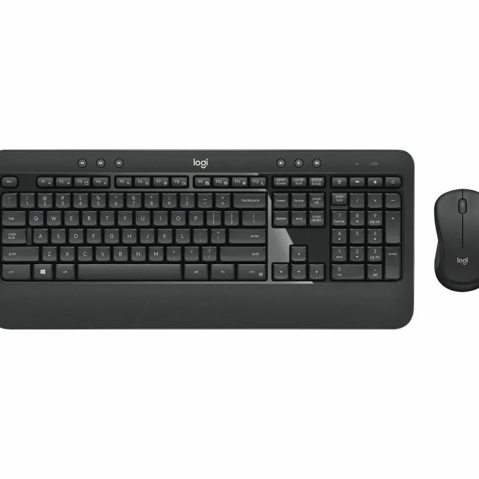 Logitech MK540 Advanced Wireless Keyboard and Mouse Combo for Windows, 2.4 GHz Unifying USB-Receiver