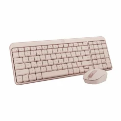 Logitech MK250 Bluetooth Wireless Mouse and Keyboard Combo: Fast & Easy Connectivity, Compact Wireless Keyboard, Ambidextrous Mouse (Rose)