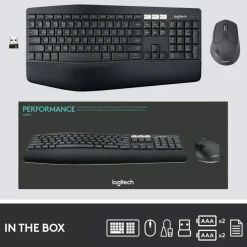 Logitech MK850 Wireless Keyboard & Mouse, Black
