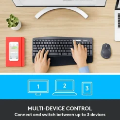Logitech MK850 Wireless Keyboard & Mouse, Black