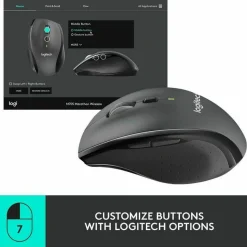 Logitech M705 Marathon Wireless Mouse, Black