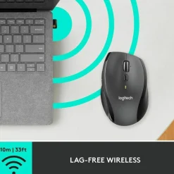 Logitech M705 Marathon Wireless Mouse, Black