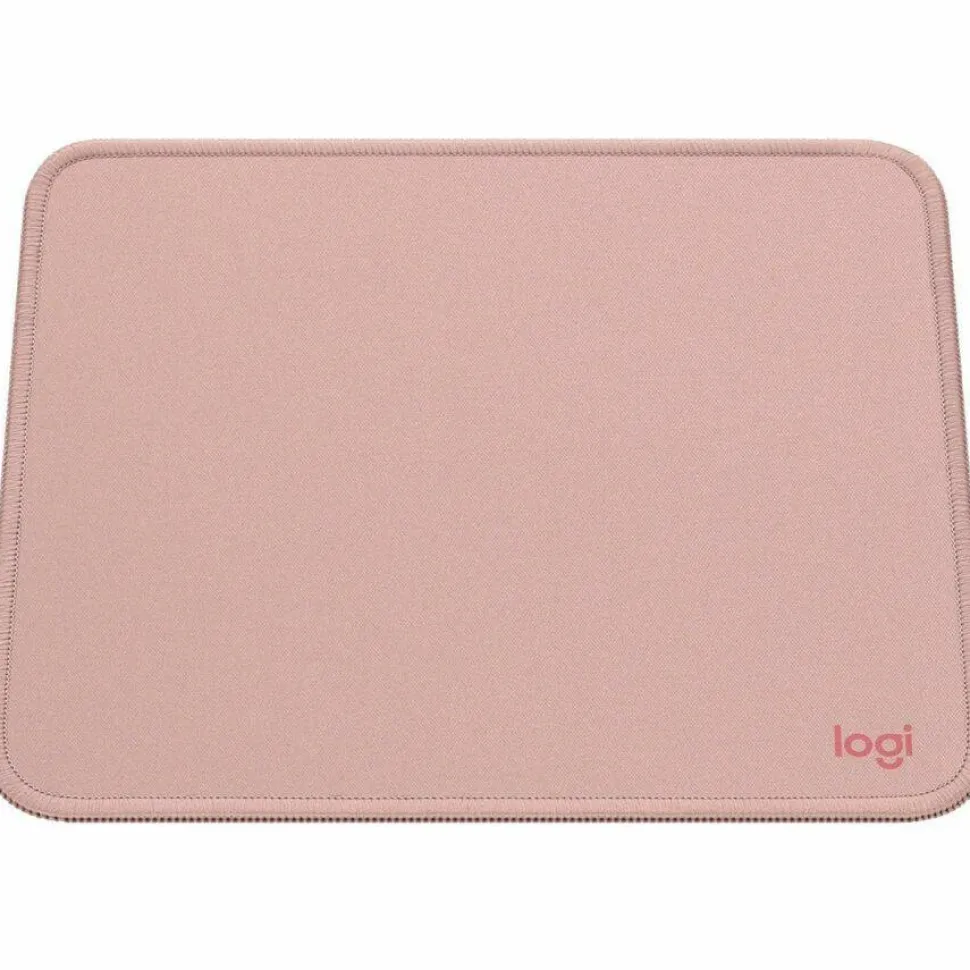Logitech Mouse Pad - Studio Series, Computer Mouse Mat with Anti-slip Rubber Base, Spill-Resistant Surface, Darker Rose