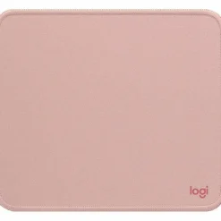 Logitech Mouse Pad - Studio Series, Computer Mouse Mat with Anti-slip Rubber Base, Spill-Resistant Surface, Darker Rose