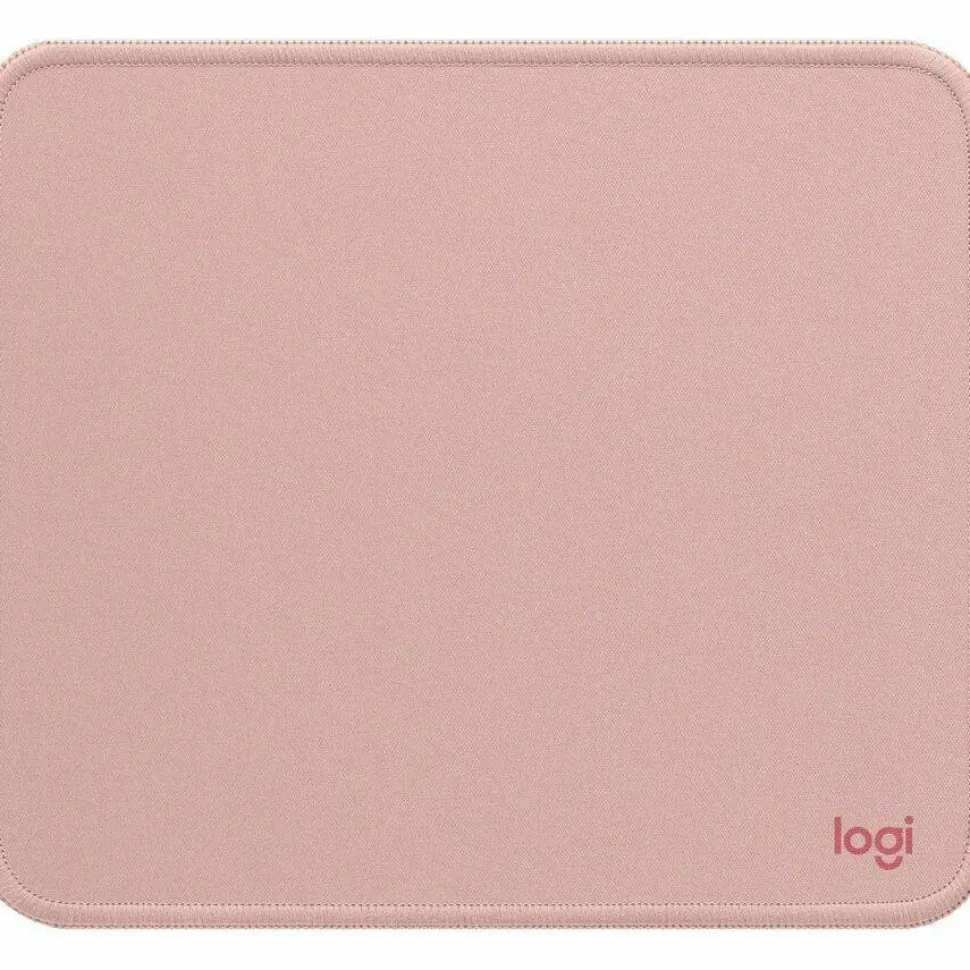 Logitech Mouse Pad - Studio Series, Computer Mouse Mat with Anti-slip Rubber Base, Spill-Resistant Surface, Darker Rose