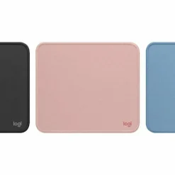 Logitech Mouse Pad - Studio Series, Computer Mouse Mat with Anti-slip Rubber Base, Spill-Resistant Surface, Darker Rose