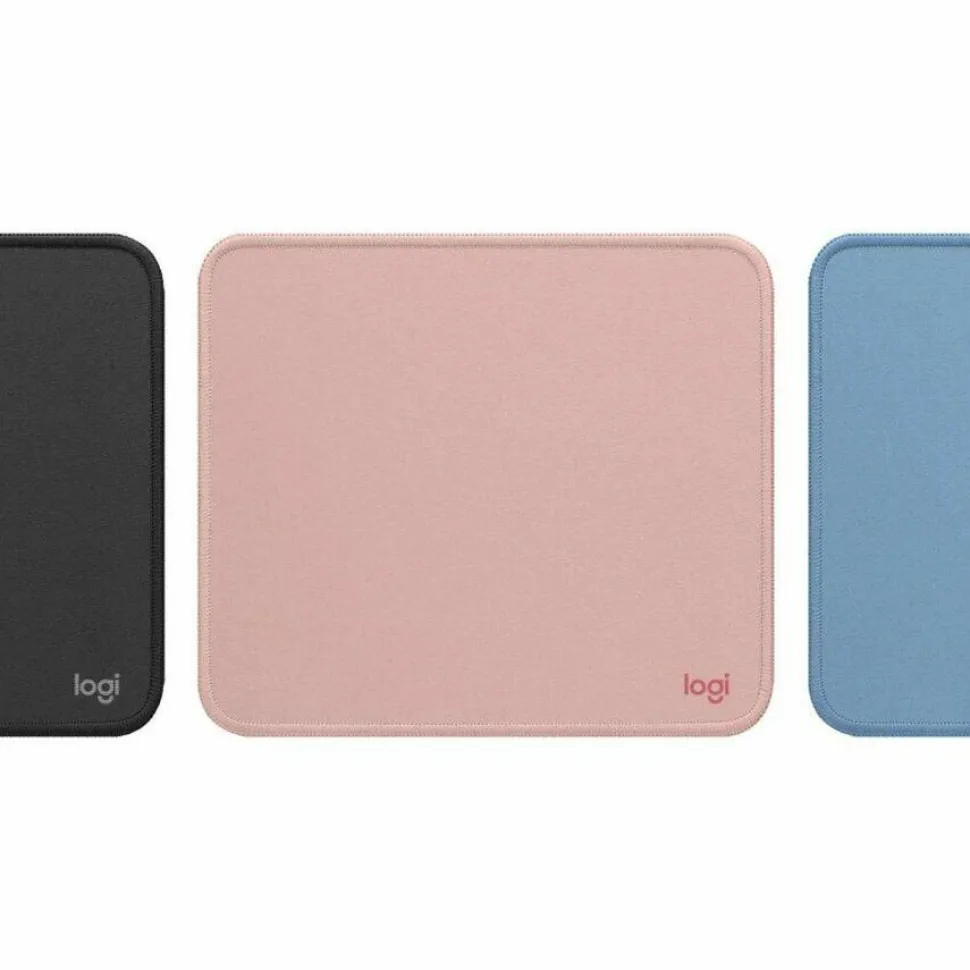 Logitech Mouse Pad - Studio Series, Computer Mouse Mat with Anti-slip Rubber Base, Spill-Resistant Surface, Darker Rose