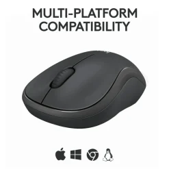 Logitech M240 Silent Bluetooth Wireless Mouse, 48% Recycled, Graphite, 910-007113