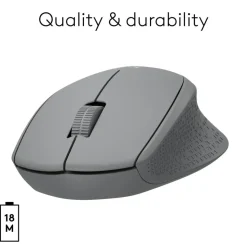 Logitech M330 Silent Plus Wireless Mouse, Silver