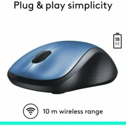 Logitech M310 Wireless Optical Mouse, Peacock Blue