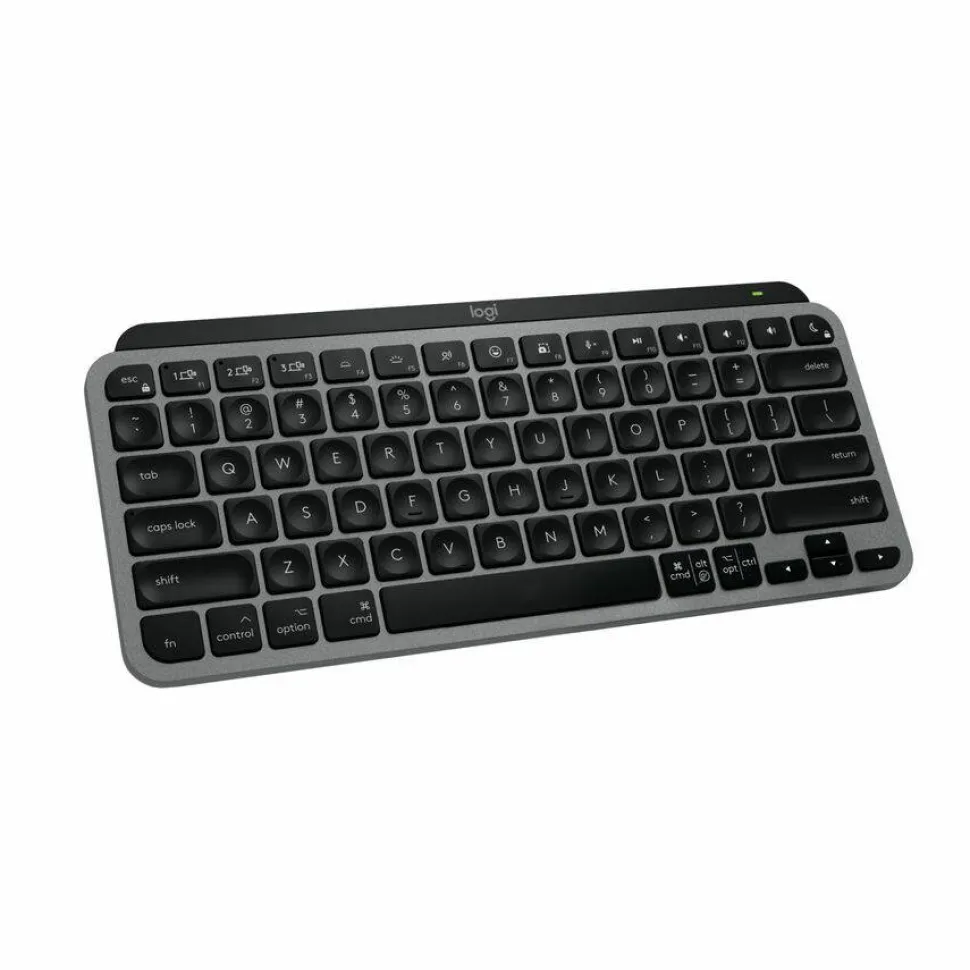 Logitech MX Keys Mini for Mac Minimalist Wireless Keyboard Compact, Bluetooth, Backlit Keys, USB-C, Fast - Space Gray