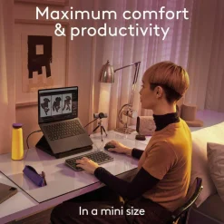 Logitech MX Keys Mini for Mac Minimalist Wireless Keyboard Compact, Bluetooth, Backlit Keys, USB-C, Fast - Space Gray