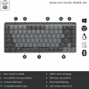 Logitech MX Mechanical Mini Minimalist Wireless Illuminated Keyboard, Linear Switches, Bluetooth, Graphite