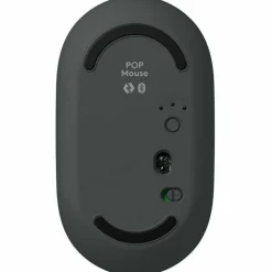 Logitech POP Mouse, Compact and Portable Wireless Bluetooth Mouse With Programmable Buttons and Quiet Clicks, Graphite