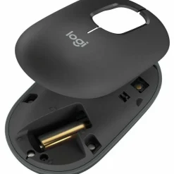 Logitech POP Mouse, Compact and Portable Wireless Bluetooth Mouse With Programmable Buttons and Quiet Clicks, Graphite