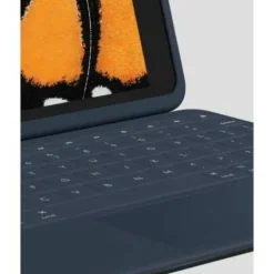 Logitech Rugged Combo 3 Touch iPad Keyboard Case with Trackpad and Smart Connector for iPad (7th, 8th, & 9th generation) - Classic Blue