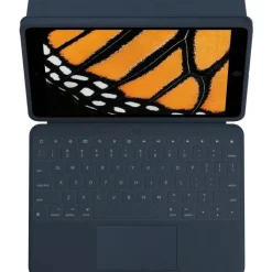Logitech Rugged Combo 3 Touch iPad Keyboard Case with Trackpad and Smart Connector for iPad (7th, 8th, & 9th generation) - Classic Blue