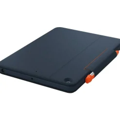 Logitech Rugged Combo 3 Touch iPad Keyboard Case with Trackpad and Smart Connector for iPad (7th, 8th, & 9th generation) - Classic Blue