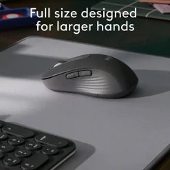Logitech Signature M650 L Full Size Wireless Mouse, Graphite