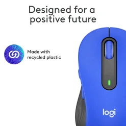 Logitech Signature M650 L Full-Size Wireless Mouse, Blue, 910-006232