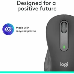Logitech Signature M650 L Full Size Wireless Mouse (Left-Handed) - For Large Sized Hands, 2-Year Battery, Silent Clicks, Customizable Side Buttons, Bluetooth, for PC/Mac/Multi-Device/Chromebook