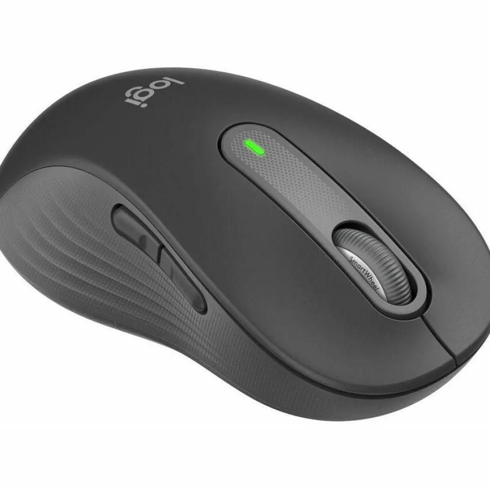 Logitech Signature M650 L Full Size Wireless Mouse (Left-Handed) - For Large Sized Hands, 2-Year Battery, Silent Clicks, Customizable Side Buttons, Bluetooth, for PC/Mac/Multi-Device/Chromebook