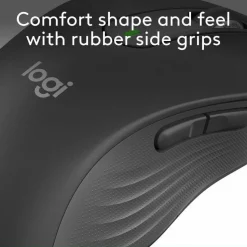 Logitech Signature M650 L Full Size Wireless Mouse (Left-Handed) - For Large Sized Hands, 2-Year Battery, Silent Clicks, Customizable Side Buttons, Bluetooth, for PC/Mac/Multi-Device/Chromebook
