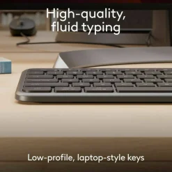 Logitech Signature Slim Wired K620 for Business, Full-Size Keyboard, USB-C Plug-and-Play, scissor keys, Graphite