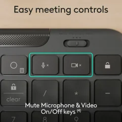 Logitech Signature Slim Wired K620 for Business, Full-Size Keyboard, USB-C Plug-and-Play, scissor keys, Graphite