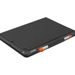 Logitech Slim Folio Keyboard/Cover Case (Folio) iPad (7th Generation), iPad (8th Generation), iPad (9th Generation) Tablet - Graphite