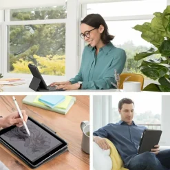 Logitech Slim Folio Keyboard/Cover Case (Folio) iPad (7th Generation), iPad (8th Generation), iPad (9th Generation) Tablet - Graphite