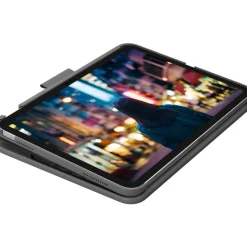 Logitech Slim Folio Keyboard Case for iPad (10th gen & A16) with Integrated Bluetooth Wireless Keyboard, Oxford Gray