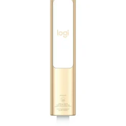 Logitech Spotlight Presentation Remote - Universal Wireless Presentation Clicker with Laser Pointer, Advanced Digital Highlighting, Bluetooth, 30 m Range and Quick Charging, Gold