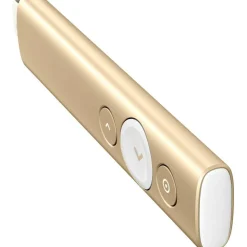 Logitech Spotlight Presentation Remote - Universal Wireless Presentation Clicker with Laser Pointer, Advanced Digital Highlighting, Bluetooth, 30 m Range and Quick Charging, Gold