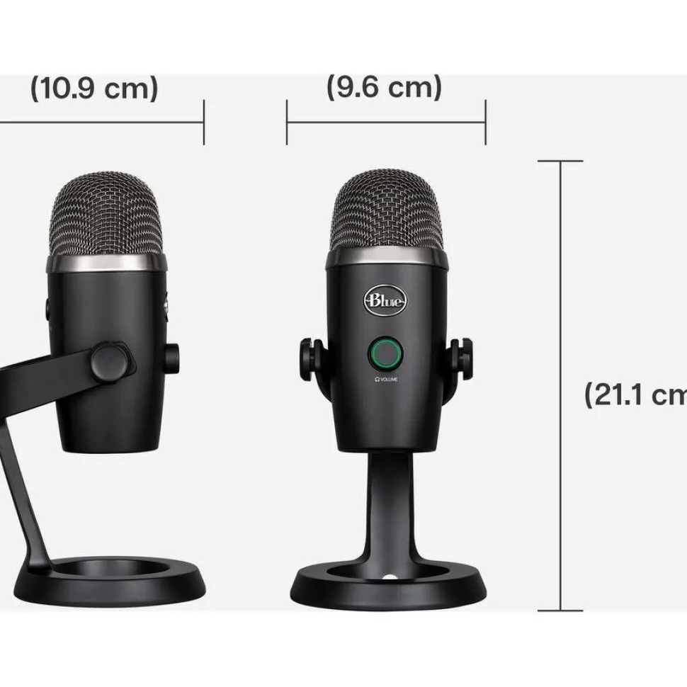 Logitech Yeti Nano Wired Condenser Microphone for Podcasting, Conferencing - Black