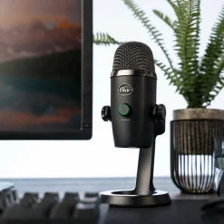 Logitech Yeti Nano Wired Condenser Microphone for Podcasting, Conferencing - Black