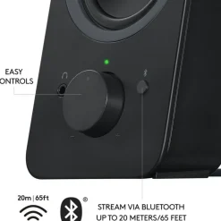 Logitech Z207 Bluetooth Computer Speakers, Black, Pack Of 2