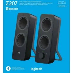 Logitech Z207 Bluetooth Computer Speakers, Black, Pack Of 2