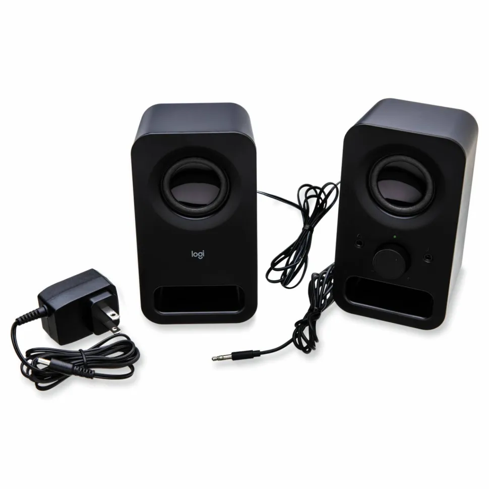 Logitech Z150 Multimedia Speakers, 3.5 mm Jack, Black