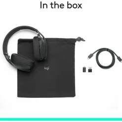 Logitech Zone Vibe Wireless Bluetooth headphones with USB receiver and noise-canceling mic
