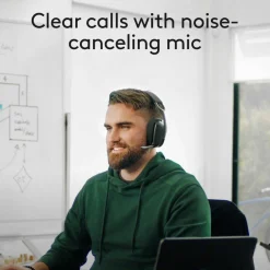 Logitech Zone Vibe Wireless Bluetooth headphones with USB receiver and noise-canceling mic